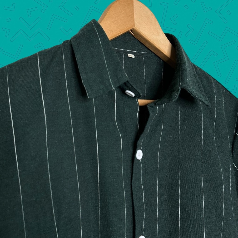 SHEIN Striped Button Up Shirt